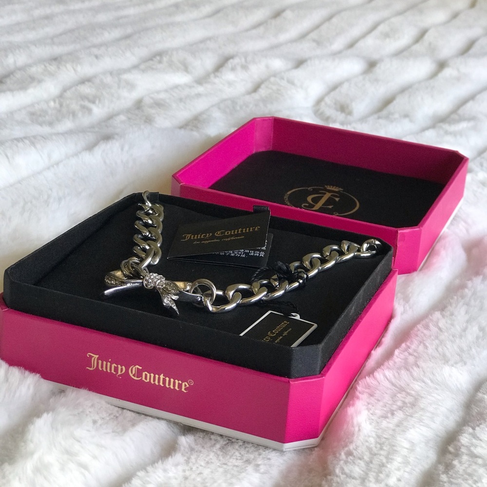 New!Juicy couture bow necklace - Picture 2 of 7